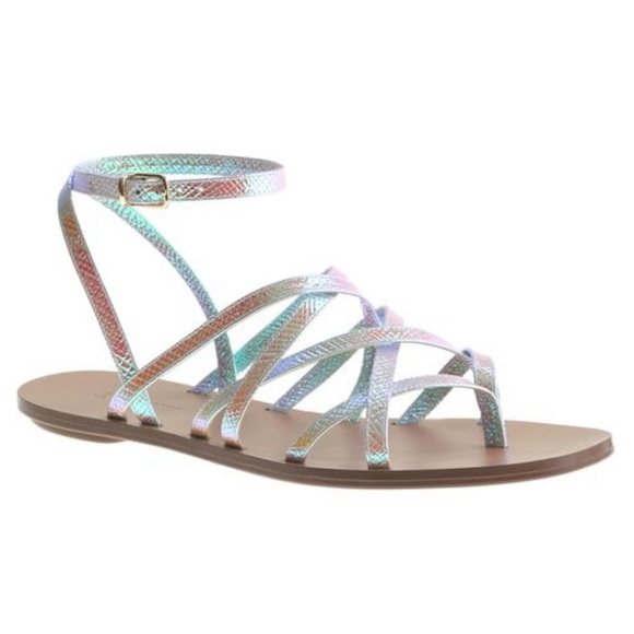 J CREW - Women's Clara Iridescent Sandals - Gently used - Sized 7 1/2 - Picture 6 of 9